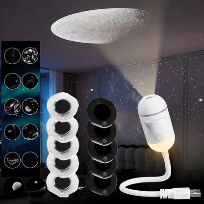 Stax™ Mini LED Nightlight Wall Lamp with Brightness Sliding Projection