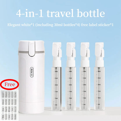 Stax™ 4 In 1 Travel Dispenser Portable Travel Bottles