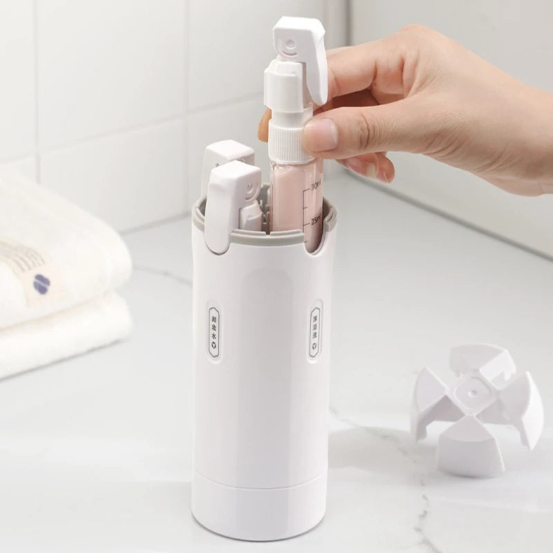 Stax™ 4 In 1 Travel Dispenser Portable Travel Bottles