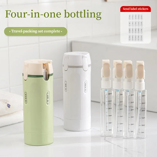 Stax™ 4 In 1 Travel Dispenser Portable Travel Bottles